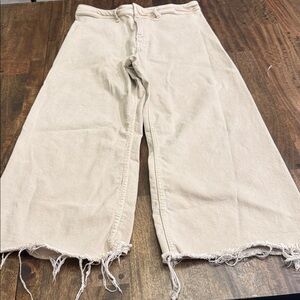 Zara Beige Casual Trousers